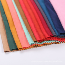 Color custom textiles knitted single face suede polyester suede spandex imitation fur fabric